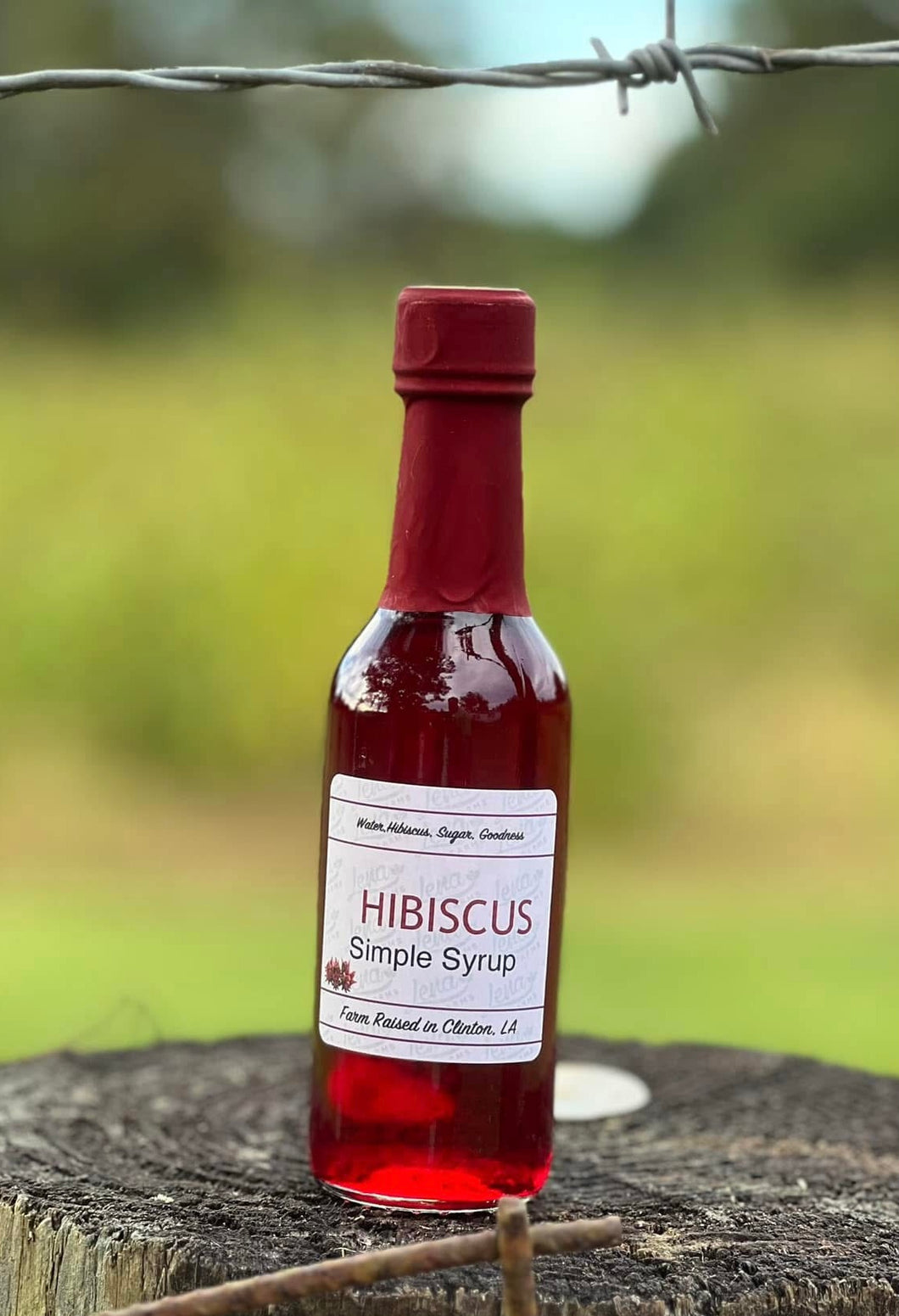 Hibiscus Simple Syrup 5 oz